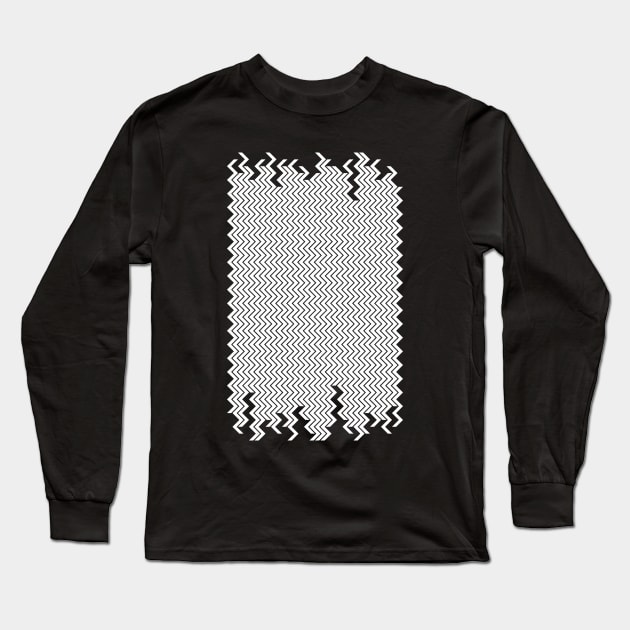 zigzag [white] Long Sleeve T-Shirt by TONYSTUFF